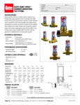 QUIET PIPE HAMMER ARRESTOR, 3/8 IN OD COMP X FEMALE, TEE Spec sheet QUIET PIPE HAMMER ARRESTOR, 3/8 IN OD COMP X FEMALE, TEE Spec sheet