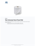 Tork Universal White 1-Ply Paper Towel Roll, 800 Feet / Roll