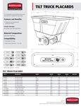 Rubbermaid Recycling Solutions Specsheets for Lids
