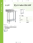 Regency Tables & Sinks 600TB1830G Specsheet