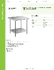 Regency Tables & Sinks 600TS3036S Specsheet
