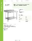 Regency Tables & Sinks 600TSB3048S Specsheet Regency Tables & Sinks 600TSB3048S Specsheet