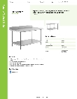 Regency Tables & Sinks 600TSB3660S Specsheet Regency Tables & Sinks 600TSB3660S Specsheet