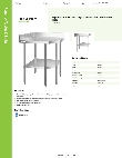 Regency Tables & Sinks 600TSC3030S Specsheet