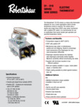 Robertshaw 5000-851 Spec Sheet