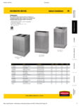 Rubbermaid Silhouettes Spec Sheet