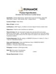 Runamok Smoked Maple Old Fashioned Cocktail Syrup Specsheet