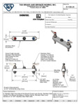 FAUCET BASE DECK MT 8"C LVR S/S LESS NOZZLE
