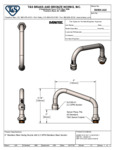 NOZZLE SWING 6" STAINLESS STEEL W/ 2.2 GPM