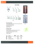 Safco Coat Hooks Specsheet