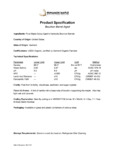 Runamok Bourbon Barrel-Aged Maple Syrup Specsheet