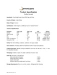 Runamok Coffee-Infused Maple Syrup Specsheet