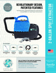 Sandia 2 Gallon Spot Extractor Specsheet