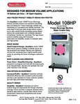 SaniServ 108HP Spec Sheet