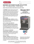SaniServ 601 Spec Sheet