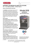 SaniServ 608 Spec Sheet SaniServ 608 Spec Sheet