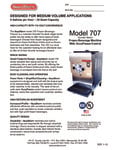 SaniServ 707 Spec Sheet