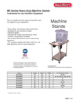SaniServ Equipment Stand Spec Sheet