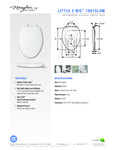 SEAT TOILET BUILT-IN POTTY ELONGATED WHITE Spec