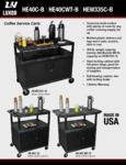Sell Sheet for Luxor HE40C _ HEW335C Coffee Service Carts