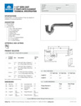 Semicast P-Trap Specsheet