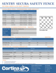 Sentry Secura Safety Fence - Spec Sheet