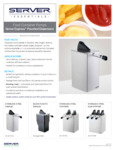 SERVER Express Dispensers Spec Sheet SERVER Express Dispensers Spec Sheet