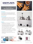 SERVER Twin Topping Warmers Spec Sheet SERVER Twin Topping Warmers Spec Sheet