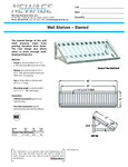 SLANTED T-BAR WALL SHELF 21X48 spec sheet