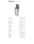 simplehuman CW1645 Compost Caddy Spec Sheet