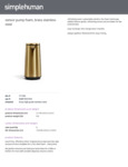 Simplehuman ST1096 Specs
