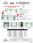 Advance Tabco Sleek Shields w/ Glass Top