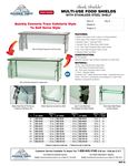 Advance Tabco Sleek Shields w/ Steel Shelf