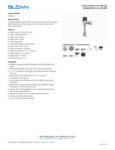 Sloan 3790071 Chrome Flushometer Specsheet