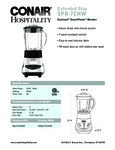 SPB-7CHW Cuisinart blender spec sheet
