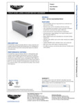 FOOD PAN WARMER, COUNTERTOP spec sheet
