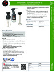 Sammic MB-21 Specsheet