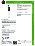  Sammic XM-51 Spec Sheet