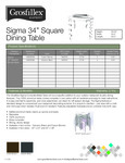 34" Square Table 34" Square Table