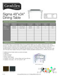 34" x 48" Table 34" x 48" Table