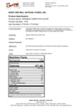 Bob's Red Mill Organic Dark Rye Flour Nutrition