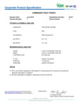 Dominade Fruit Punch Spec Table