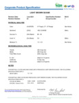 Domino Light Brown Sugar Spec Sheet Domino Light Brown Sugar Spec Sheet