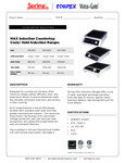 Spec Sheet: Max Induction Range SM-C Model