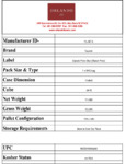 Spec Sheet FLOUR FIOREGLUT GLUTEN-FREE 5KG CAPUTO