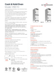 Spec Sheet for Alto-Shaam 1200-TH
