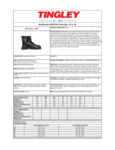 Tingley G2 10" Work Boot Spec Sheet