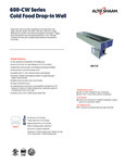 Alto-Shaam 600-CW Spec Sheet Alto-Shaam 600-CW Spec Sheet