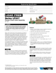 Specification Sheet - LF007 Sizes .5 - 2 IN