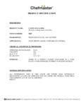 Chefmaster Candy-Flo Product Specifications Chefmaster Candy-Flo Product Specifications